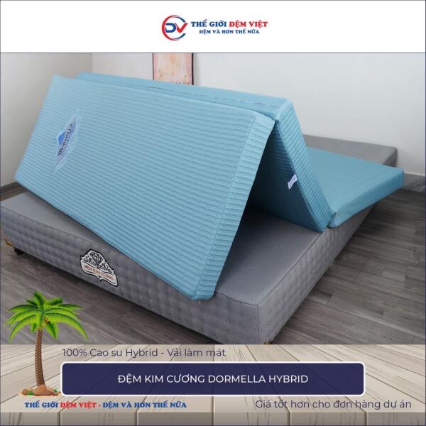 Đệm Kim Cương Dormella Hybrid 2-1